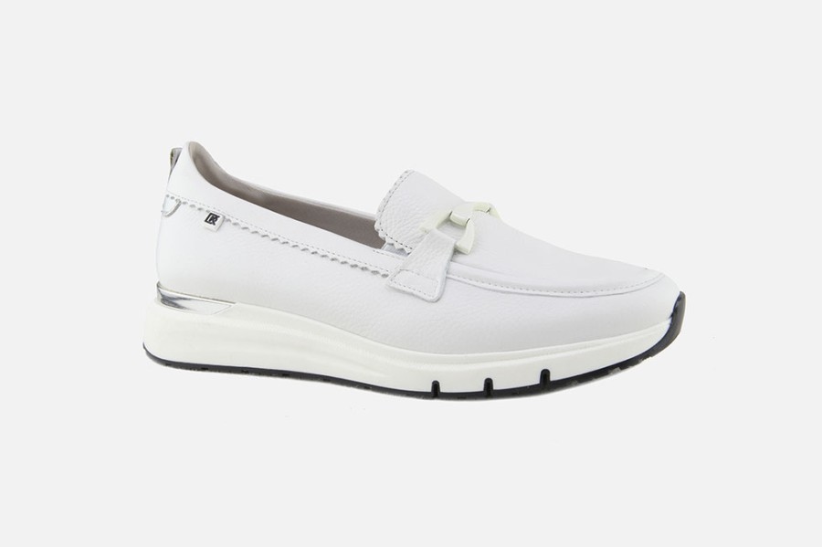 Women Dorking | Dorking - Cascade Moc Blanc Loafers On Labotte