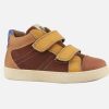 Boys Romagnoli | Romagnoli - Achillus Brown Ocra Velcro Shoes On Labotte