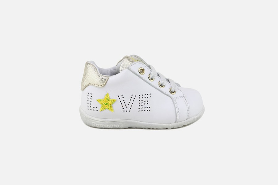 Girls Romagnoli | Romagnoli - Love Kiss Blanc Lace-Up Boots On Labotte