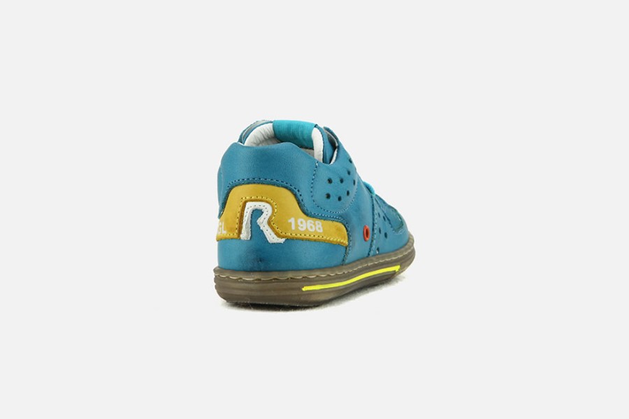 Boys Romagnoli | Romagnoli - Lewis Turquoise Lace-Up Boots On Labotte