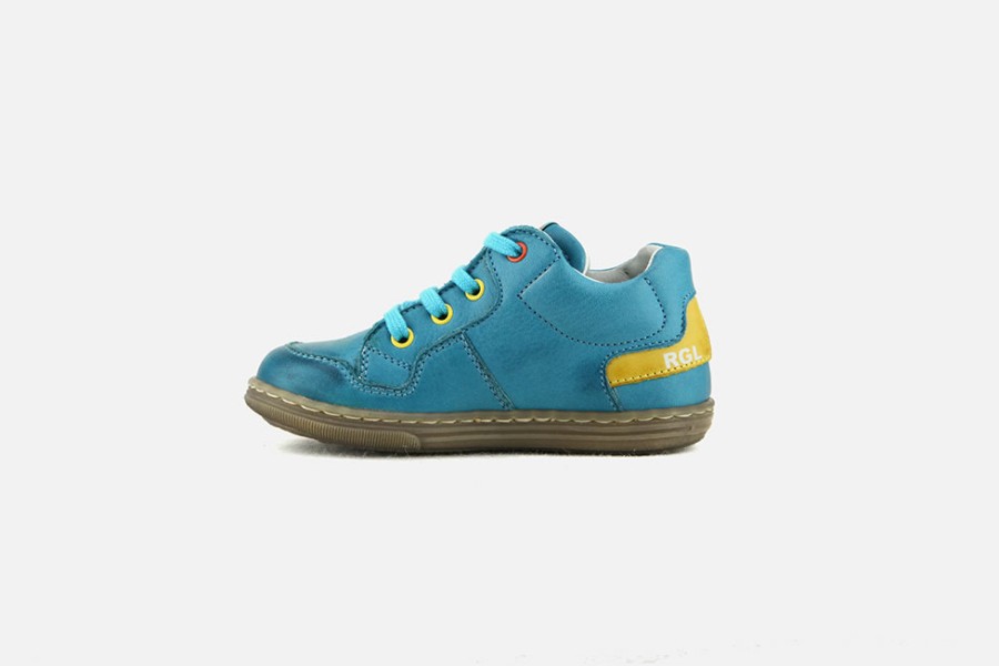 Boys Romagnoli | Romagnoli - Lewis Turquoise Lace-Up Boots On Labotte