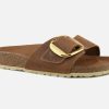 Women Birkenstock | Birkenstock - Madrid Big Buckle Cognac Sandals On Labotte