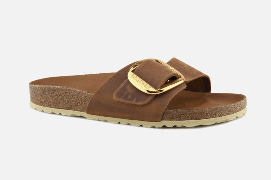 Women Birkenstock | Birkenstock - Madrid Big Buckle Cognac Sandals On Labotte