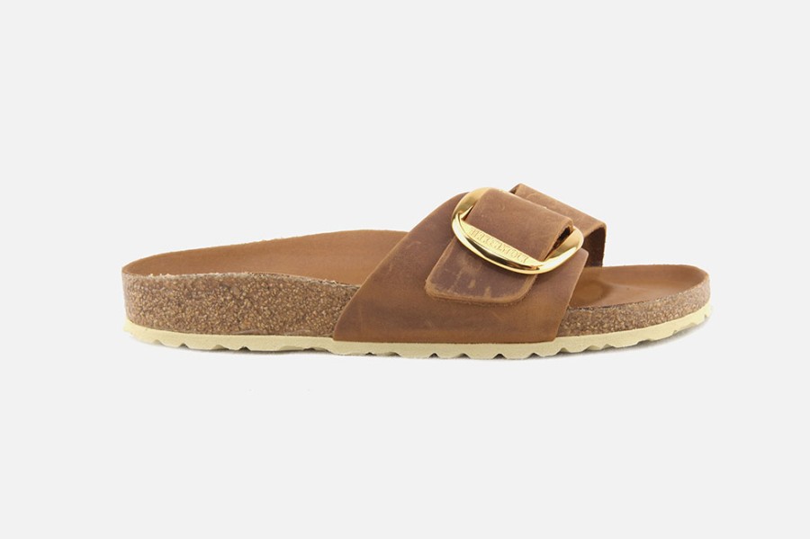 Women Birkenstock | Birkenstock - Madrid Big Buckle Cognac Sandals On Labotte