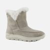 Women Geox | Geox - Spherica Fur Boot Abx Beige Ankle Boots On Labotte