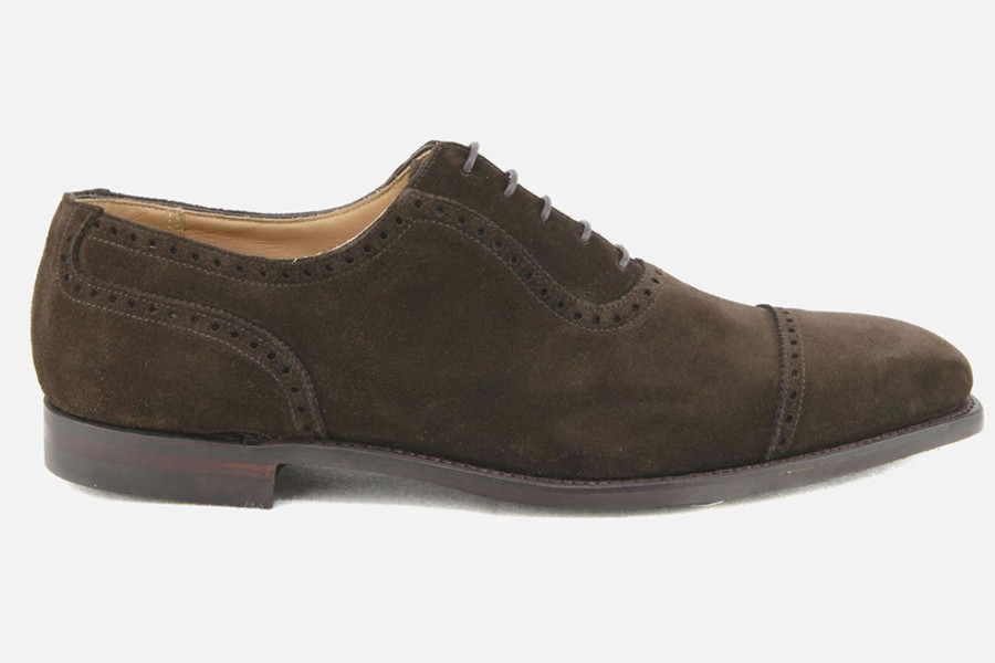 Men Crockett & Jones | Crockett & Jones - Westbourne D Choco Oxfords On Labotte
