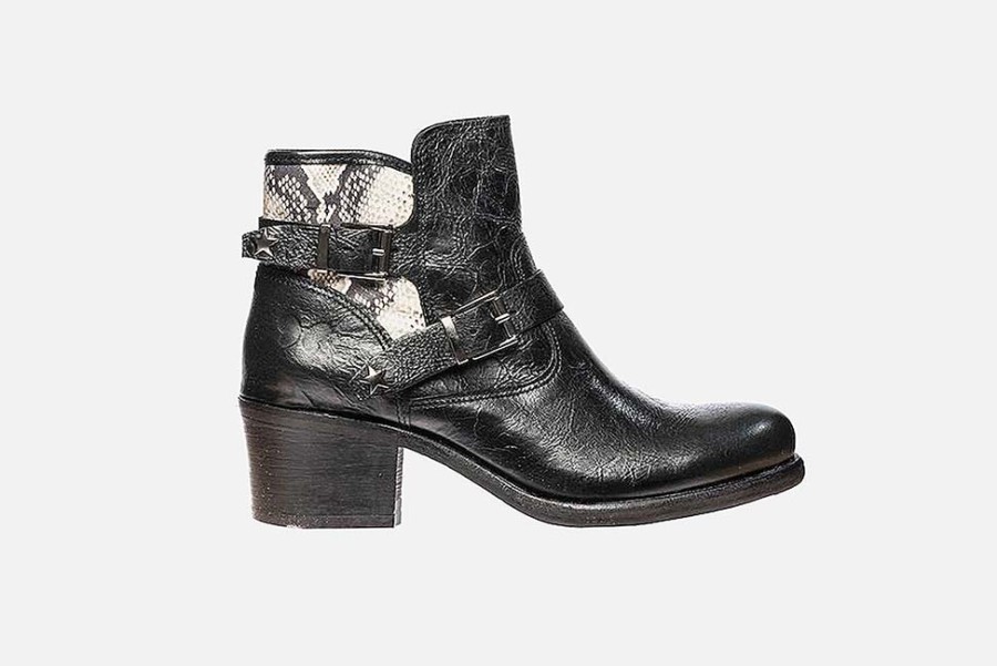 Women Felmini | Felmini - Laxion Zebra Ankle Boots On Labotte