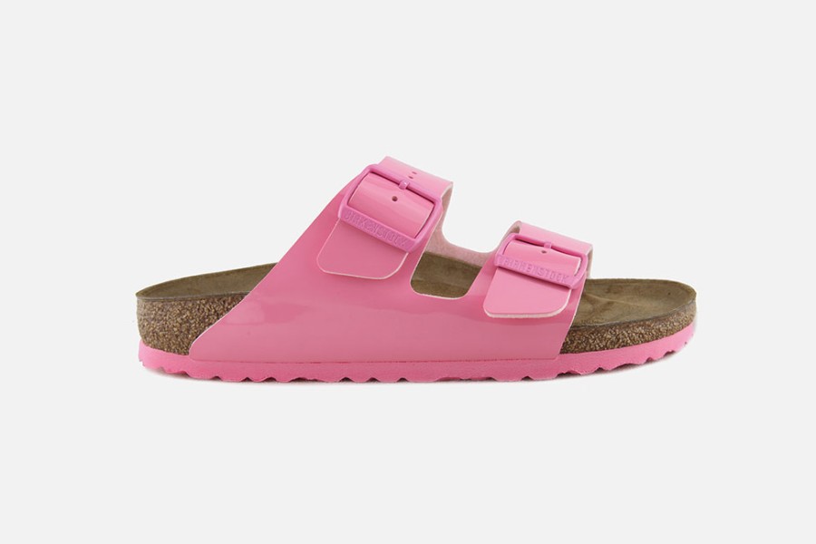 Women Birkenstock | Birkenstock - Arizona Candy Pink Patent Sandals On Labotte