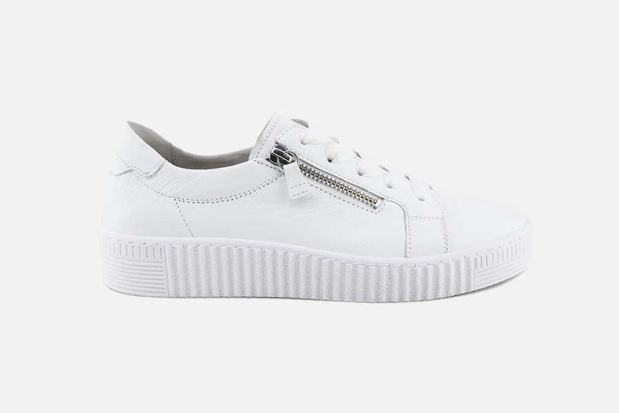 Women Gabor | Gabor - Nova Blanc Sneakers On Labotte