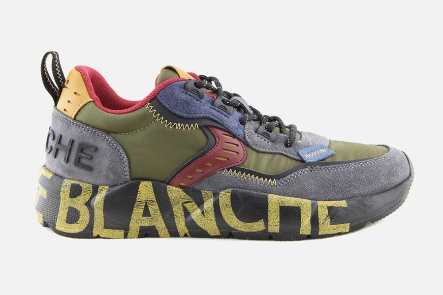 Men Voile Blanche | Voile Blanche - Club01 Asphalt Kaki Sneakers On Labotte