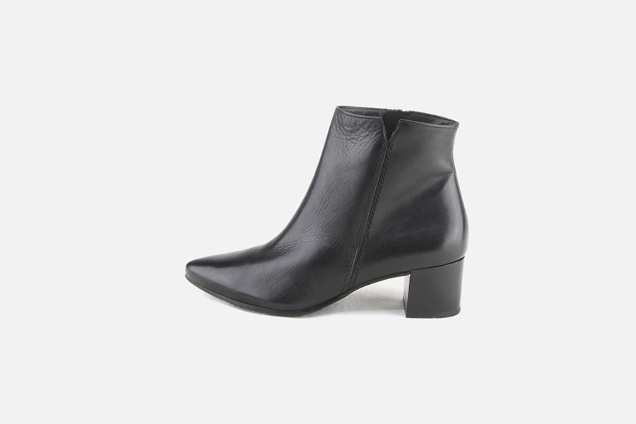 Women Paul Green | Paul Green - Pomodor Noir Ankle Boots On Labotte