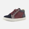 Boys Pom d'Api | Pom D'Api - Mousse Lace Marine Bordeaux Lace-Up Boots On Labotte
