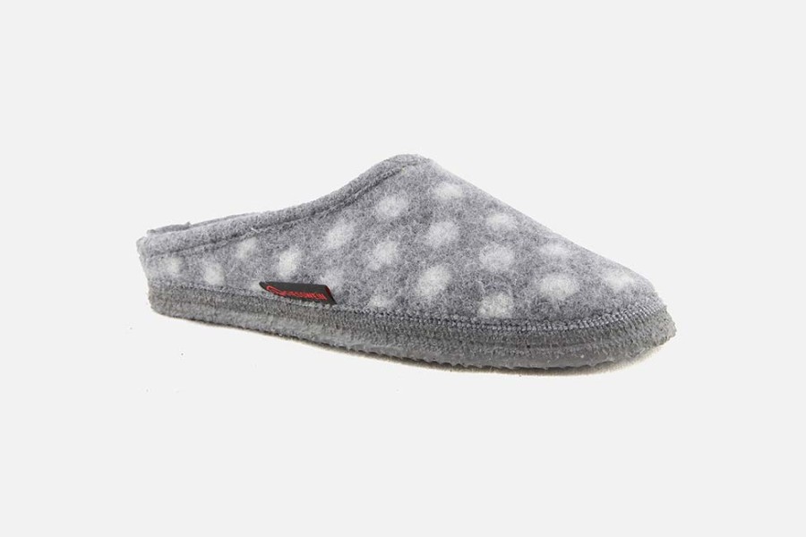 Women Giesswein | Giesswein - Rosatsch Grey Low Slippers On Labotte
