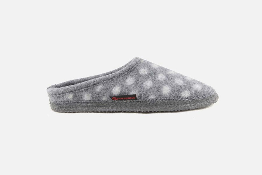 Women Giesswein | Giesswein - Rosatsch Grey Low Slippers On Labotte