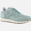 Women Voile Blanche | Voile Blanche - Julia Suede Mint Sneakers On Labotte
