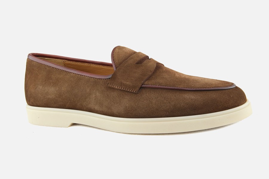 Men Magnanni | Magnanni - Reggie Daim Noisette Loafers On Labotte