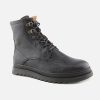 Girls Bisgaard | Bisgaard - Naomi Hi Lace Noir Lace-Up Boots On Labotte