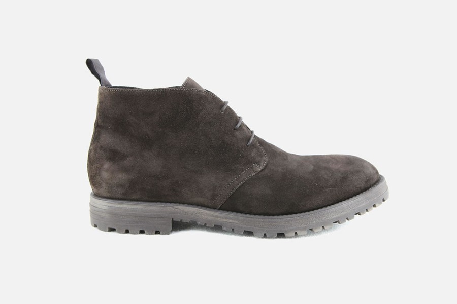 Men Sturlini | Sturlini - Spencer Daim Choco Lace-Up Boots On Labotte