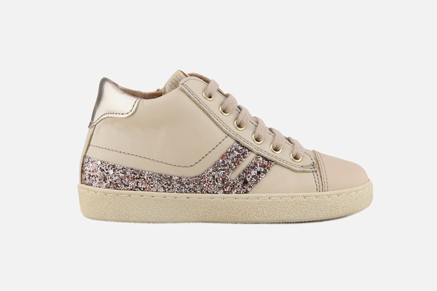 Girls Romagnoli | Romagnoli - Angelique Rosa Ice Glitter Lace-Up Boots On Labotte