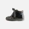 Girls Acebos | Acebos - Amarita Noir Lace-Up Boots On Labotte