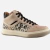 Girls Romagnoli | Romagnoli - Leopardine Rosa Lace-Up Boots On Labotte