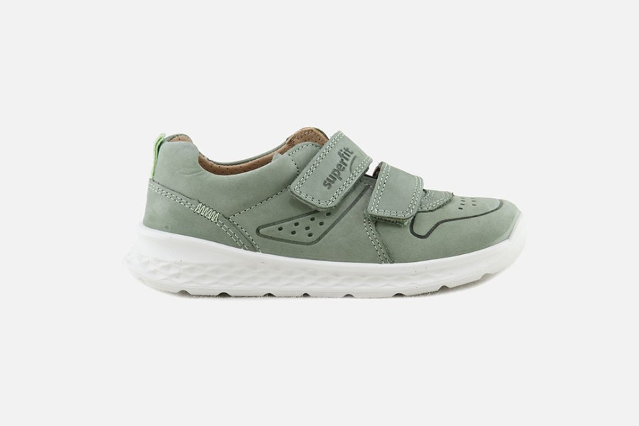 Boys Superfit | Superfit - Hector Greeny Velcro Shoes On Labotte