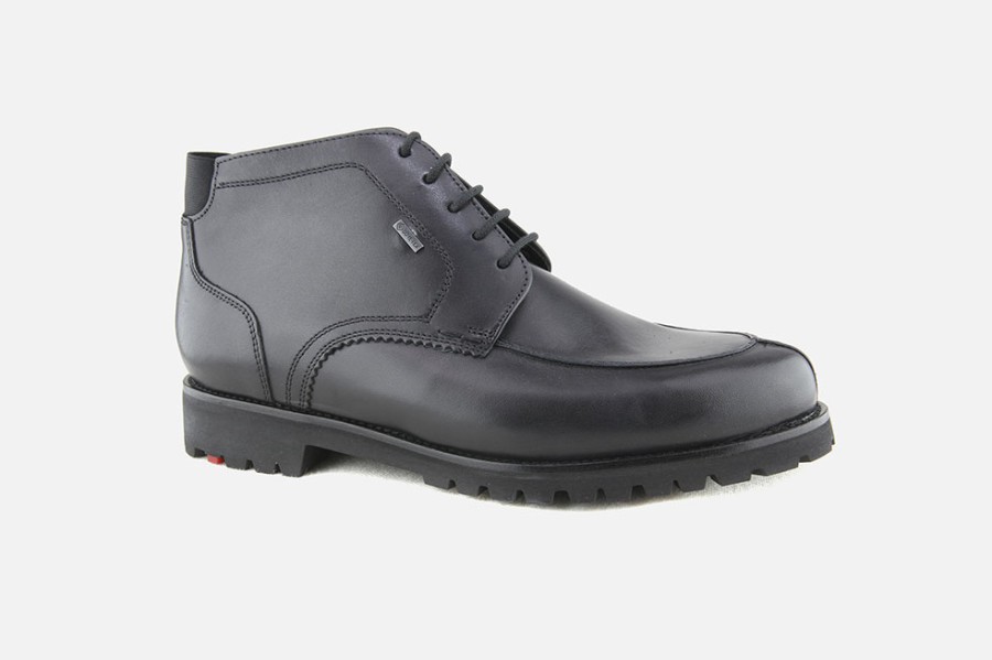 Men LLOYD | Lloyd - Varello Black Fur Gtx Lace-Up Boots On Labotte