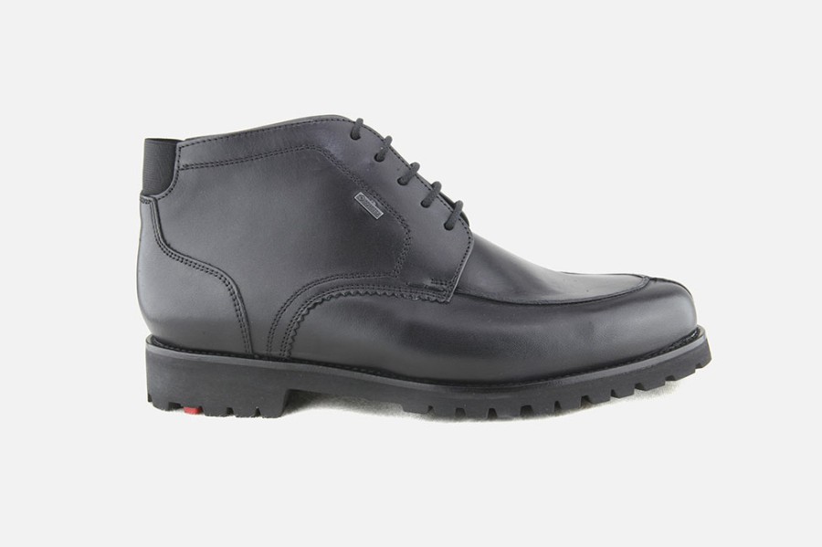Men LLOYD | Lloyd - Varello Black Fur Gtx Lace-Up Boots On Labotte
