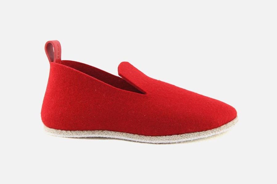 Men La Charentaise Tcha | La Charentaise Tcha - Minimal Rouge Scarlett Man Charentaises On Labotte