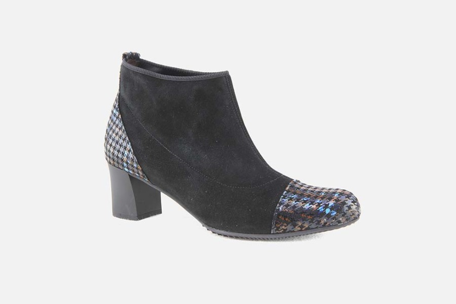 Women Brunate | Brunate - Brass Noir Ankle Boots On Labotte