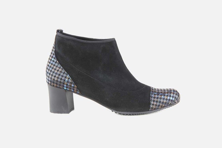 Women Brunate | Brunate - Brass Noir Ankle Boots On Labotte