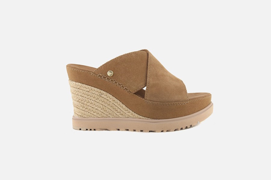 Women UGG | Ugg - Abbot Slide Chestnut Sandals On Labotte