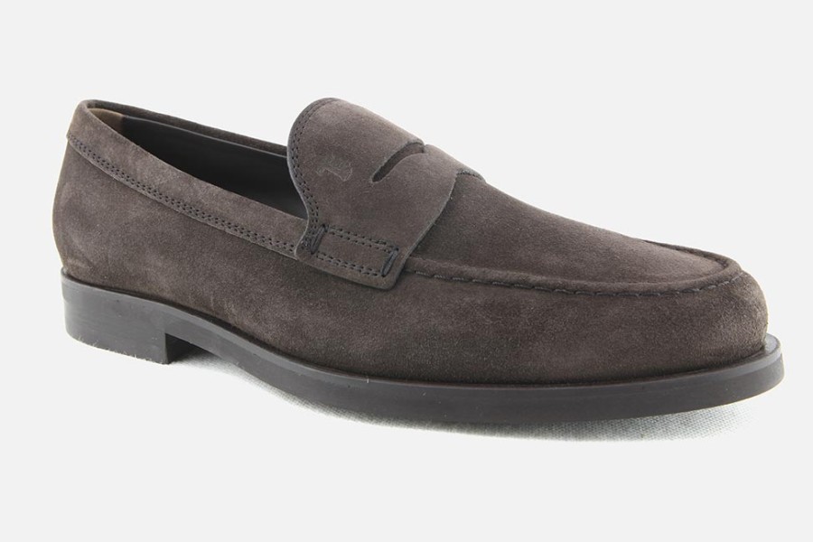 Men Tod's | Tod'S - Maggiore Daim Marron Loafers On Labotte