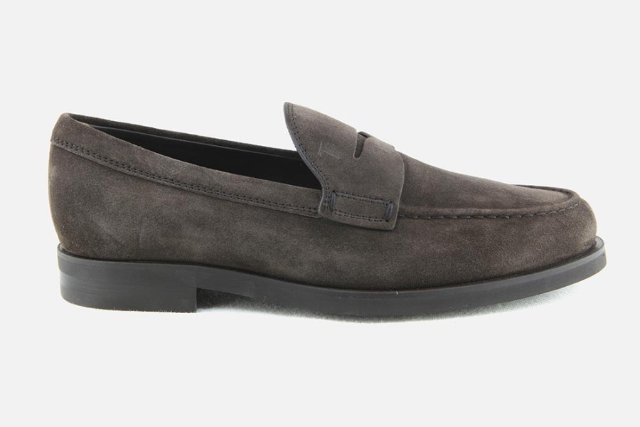 Men Tod's | Tod'S - Maggiore Daim Marron Loafers On Labotte