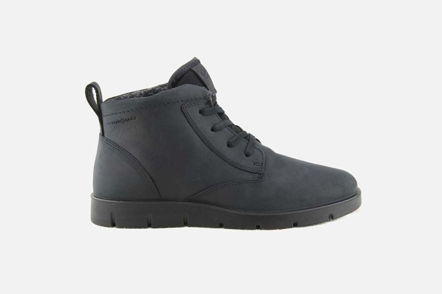 Women Ecco | Ecco - Bella Hi All Black Lace-Up Boots On Labotte