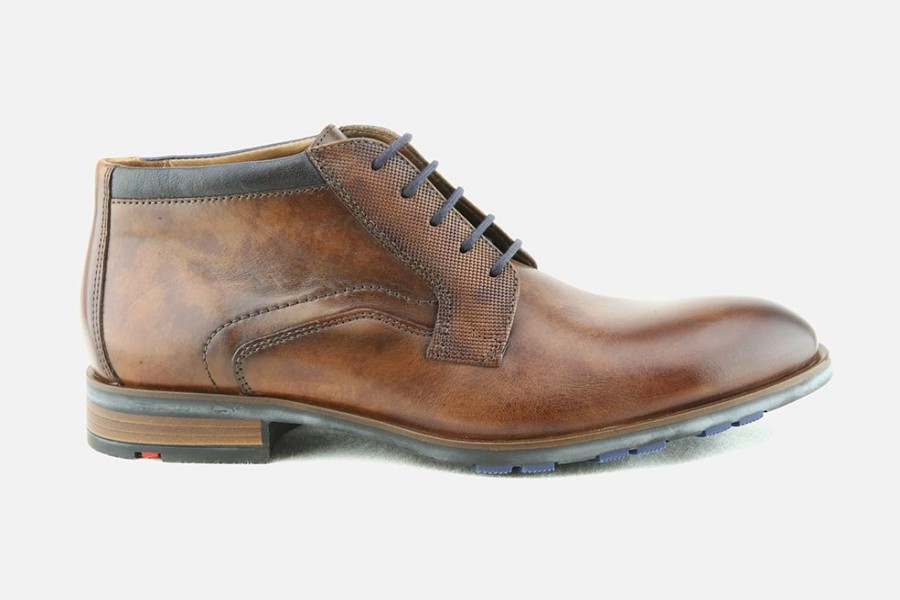 Men LLOYD | Lloyd - Jaron Brandy Lace-Up Boots On Labotte