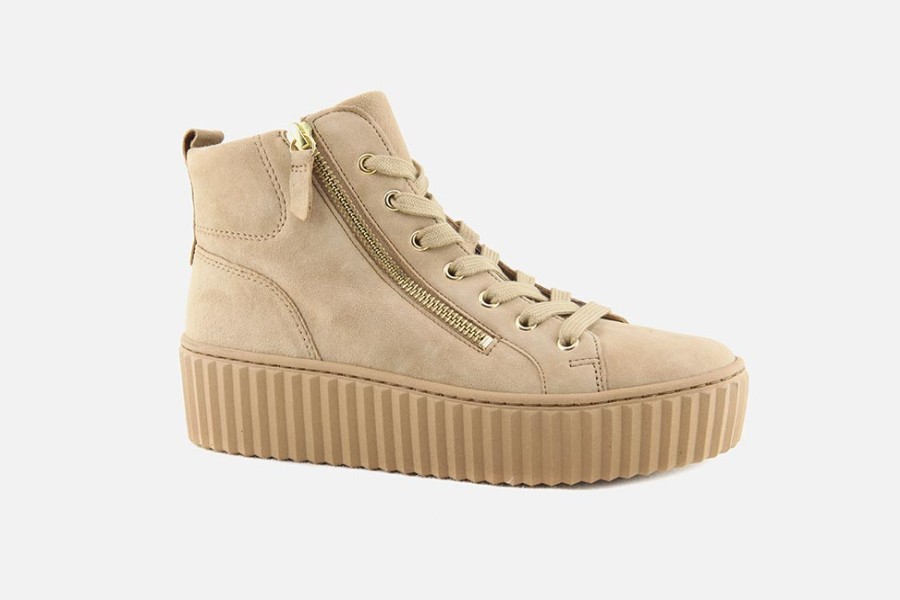 Women Gabor | Gabor - Jasper Sandy Lace-Up Boots On Labotte