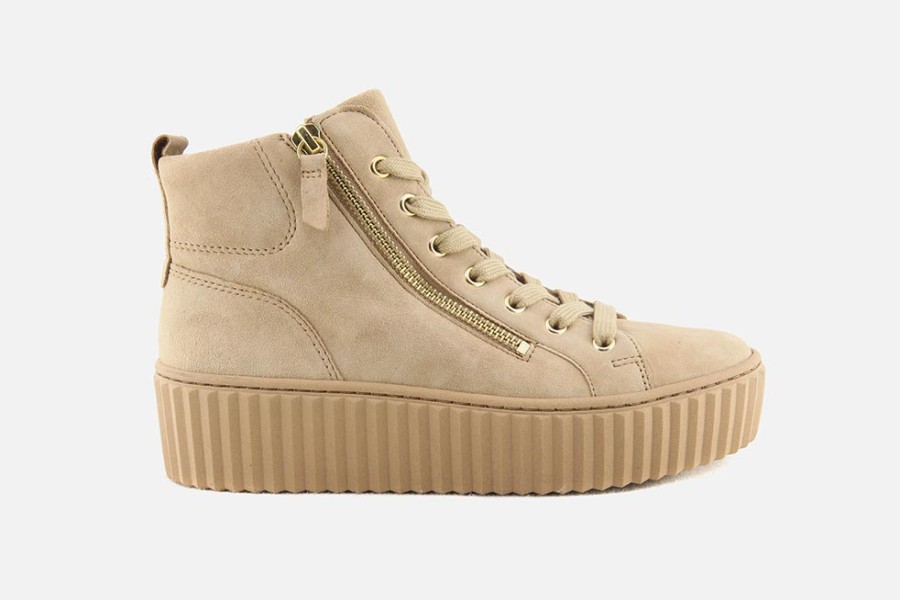 Women Gabor | Gabor - Jasper Sandy Lace-Up Boots On Labotte
