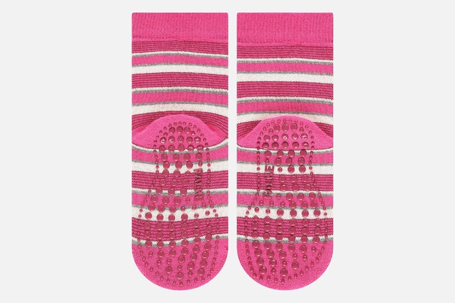 Girls Falke | Falke - Catspad Stripes Gloss Slippers-Socks On Labotte