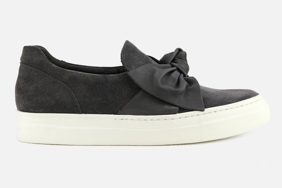 Women Paul Green | Paul Green - Panache Grey Sneakers On Labotte