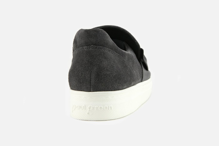 Women Paul Green | Paul Green - Panache Grey Sneakers On Labotte