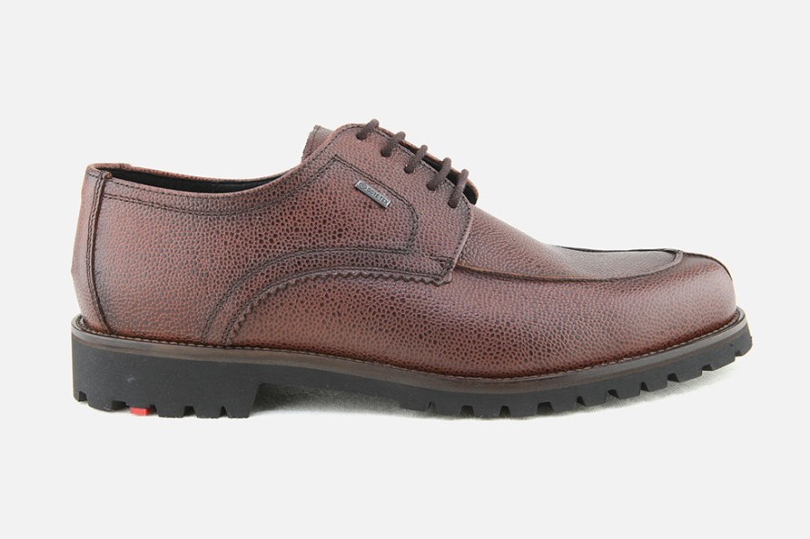 Men LLOYD | Lloyd - Valdez Grain Marron Gtx Derbies On Labotte