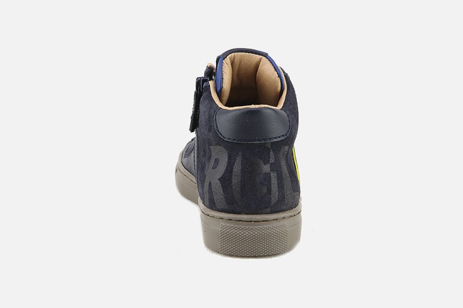 Boys Romagnoli | Romagnoli - Lenny Dark Blue Lace-Up Boots On Labotte