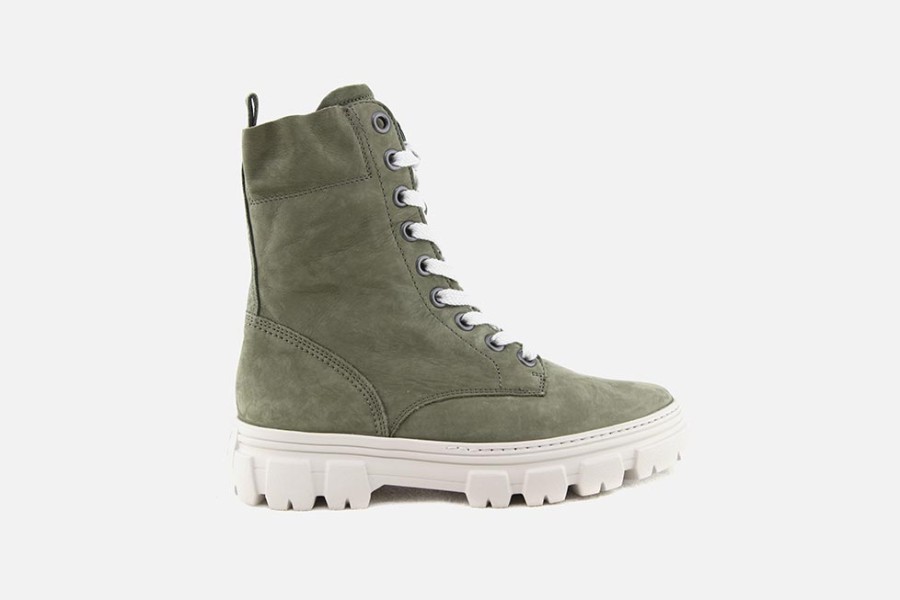 Women Paul Green | Paul Green - Pasadena Jungle Lace-Up Boots On Labotte