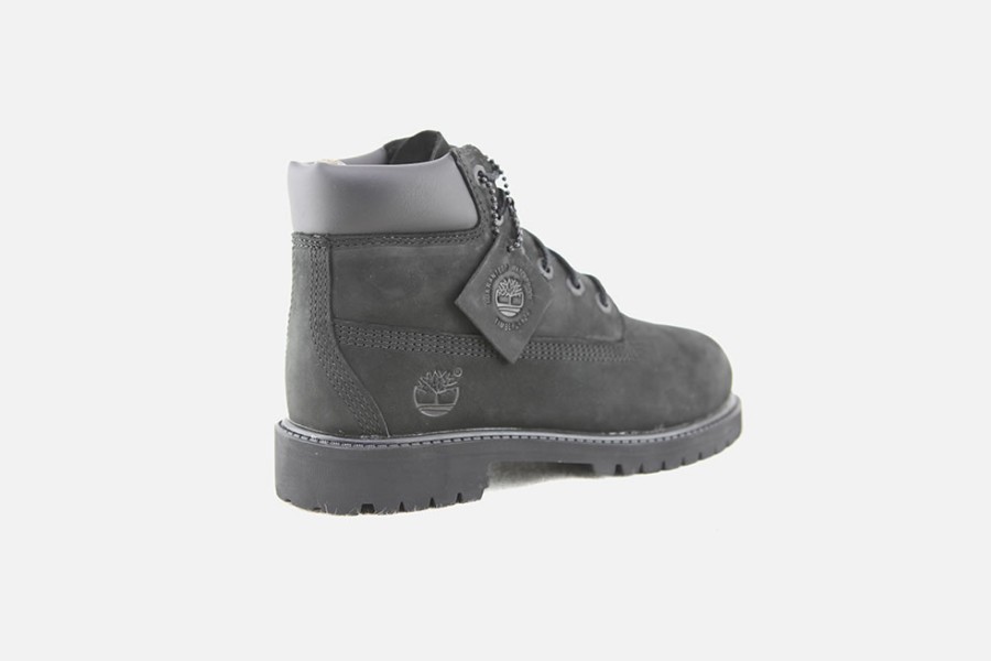 Girls Timberland | Timberland - 6 Inch Premium Boot Jr Black Lace-Up Boots On Labotte