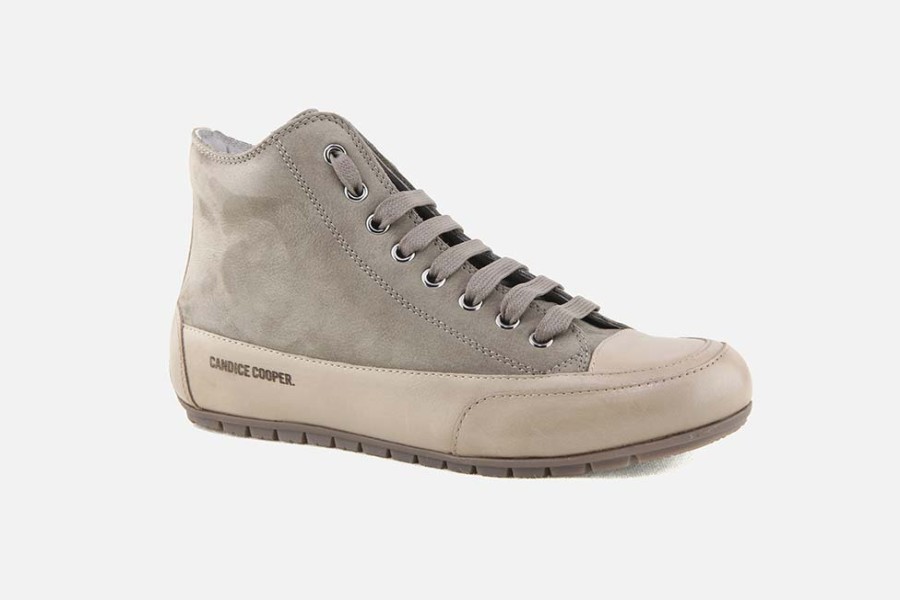 Women Candice Cooper | Candice Cooper - Plus Stone Taupe Lace-Up Boots On Labotte