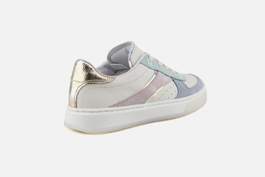 Girls Romagnoli | Romagnoli - Olivia Sky Mint Lace-Up Shoes On Labotte