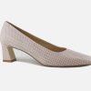 Women Brunate | Brunate - Belcanto Beige Et Blanc Pumps On Labotte