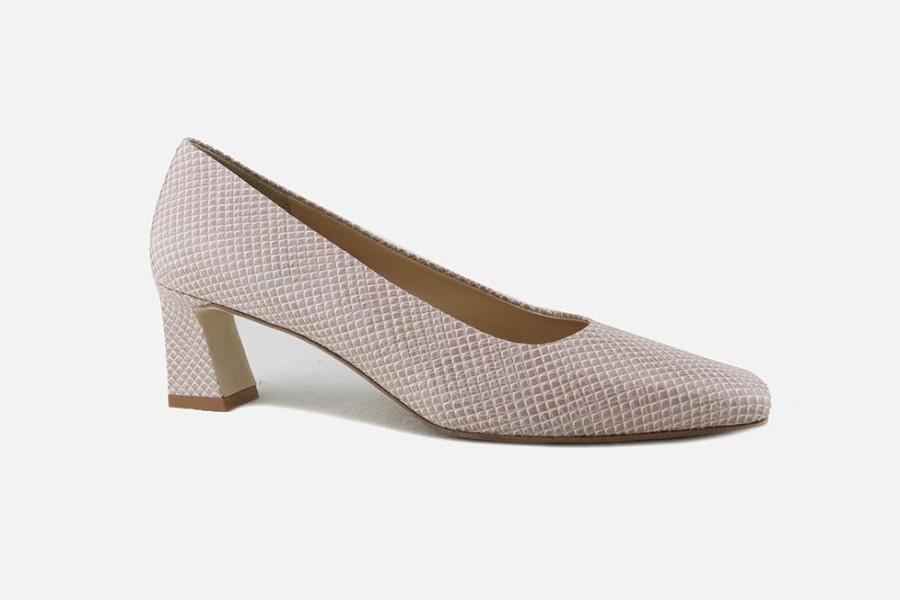 Women Brunate | Brunate - Belcanto Beige Et Blanc Pumps On Labotte