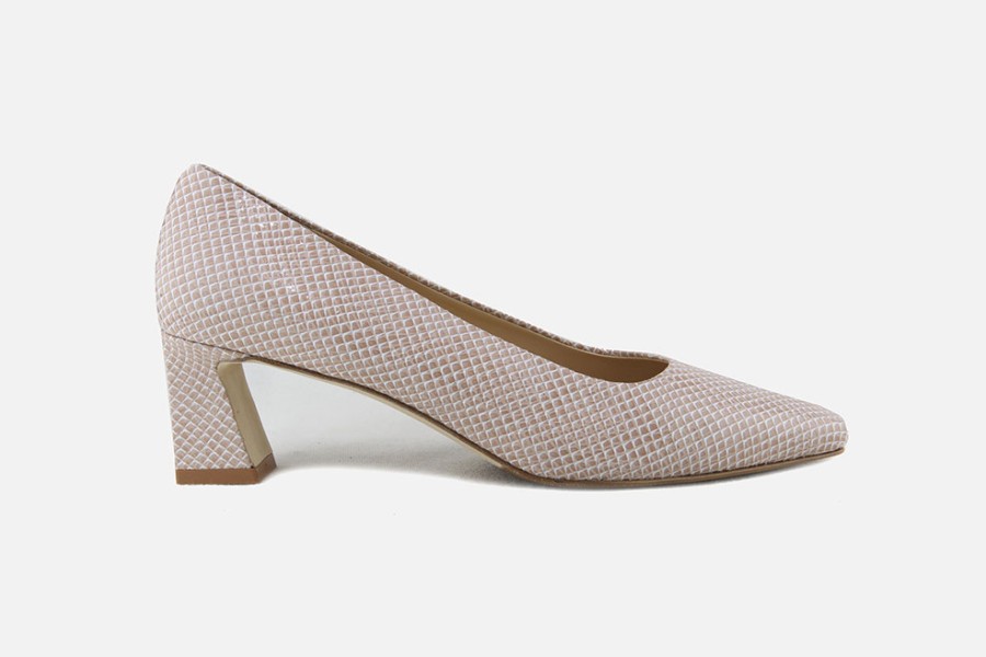 Women Brunate | Brunate - Belcanto Beige Et Blanc Pumps On Labotte